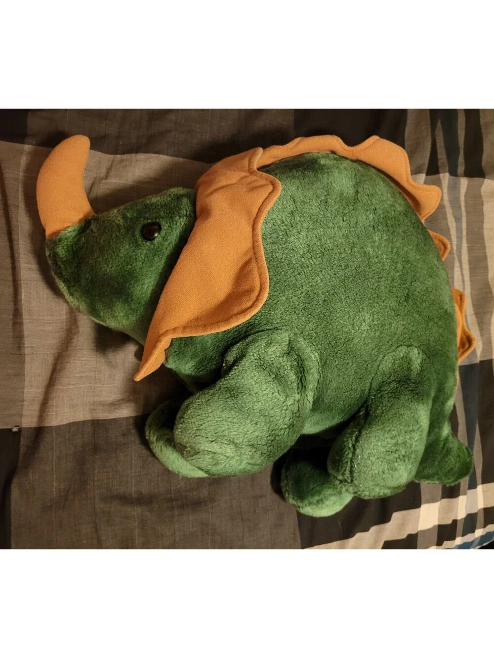 Vintage Target Dayton Hudson Triceratops Dinosaur Pajama Keeper Plush Pillow